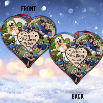 Together We Are A Family - Personalized Christmas Family Ornament (Printed On Both Sides)