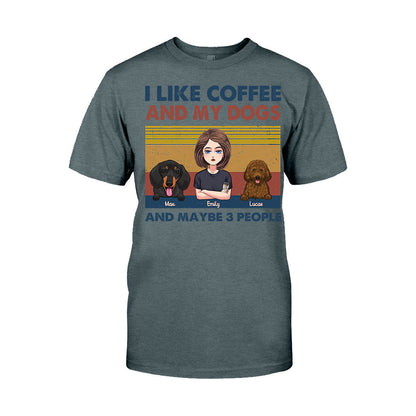 I Like Coffee And My Dog - Personalized Mother's Day Dog T-shirt and Hoodie