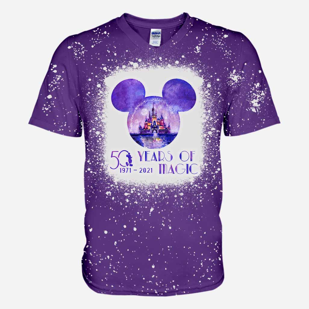 50 Years Of Magic - Mouse Handmade Bleached Shirts