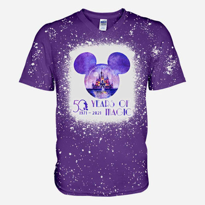 50 Years Of Magic - Mouse Handmade Bleached Shirts