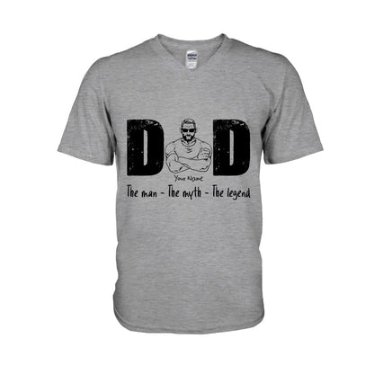 The Man The Myth The Legend - Personalized Father T-shirt and Hoodie