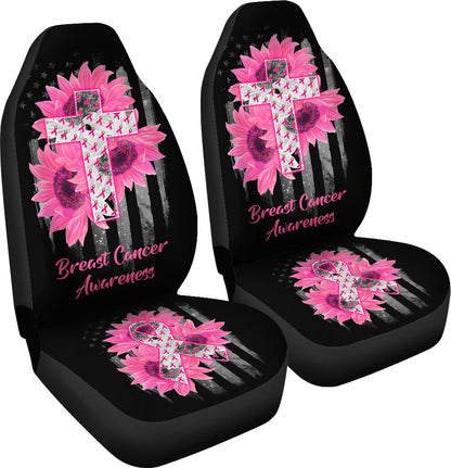 Faith Hope Love Breast Cancer Awareness Seat Covers 0622