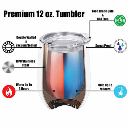 Besties We Don't Get Drunk - Personalized Wine Tumbler