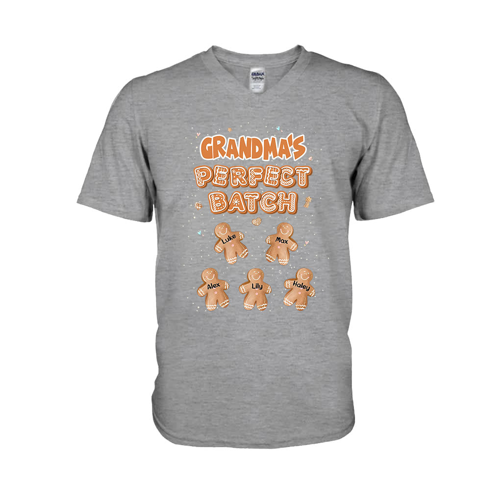 Grandma’s Perfect Batch - Personalized Christmas Grandma T-shirt and Hoodie