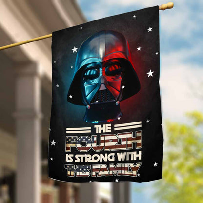 The Fourth Is Strong - Personalized Independence Day The Force House Flag