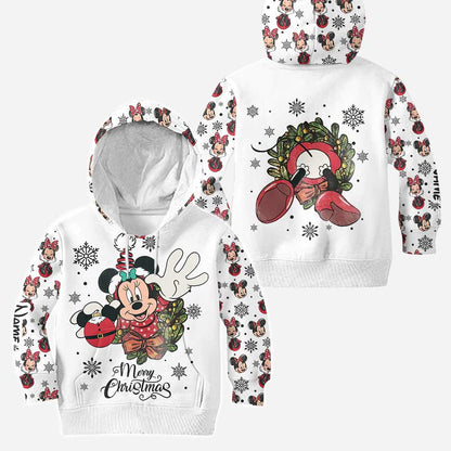 Merry Christmas - Personalized Christmas Mouse Hoodie and Leggings
