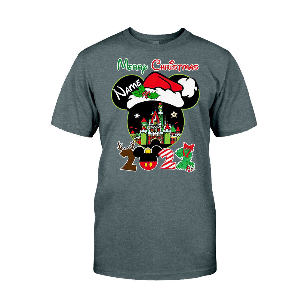 Merry Christmas - Personalized Mouse T-shirt and Hoodie