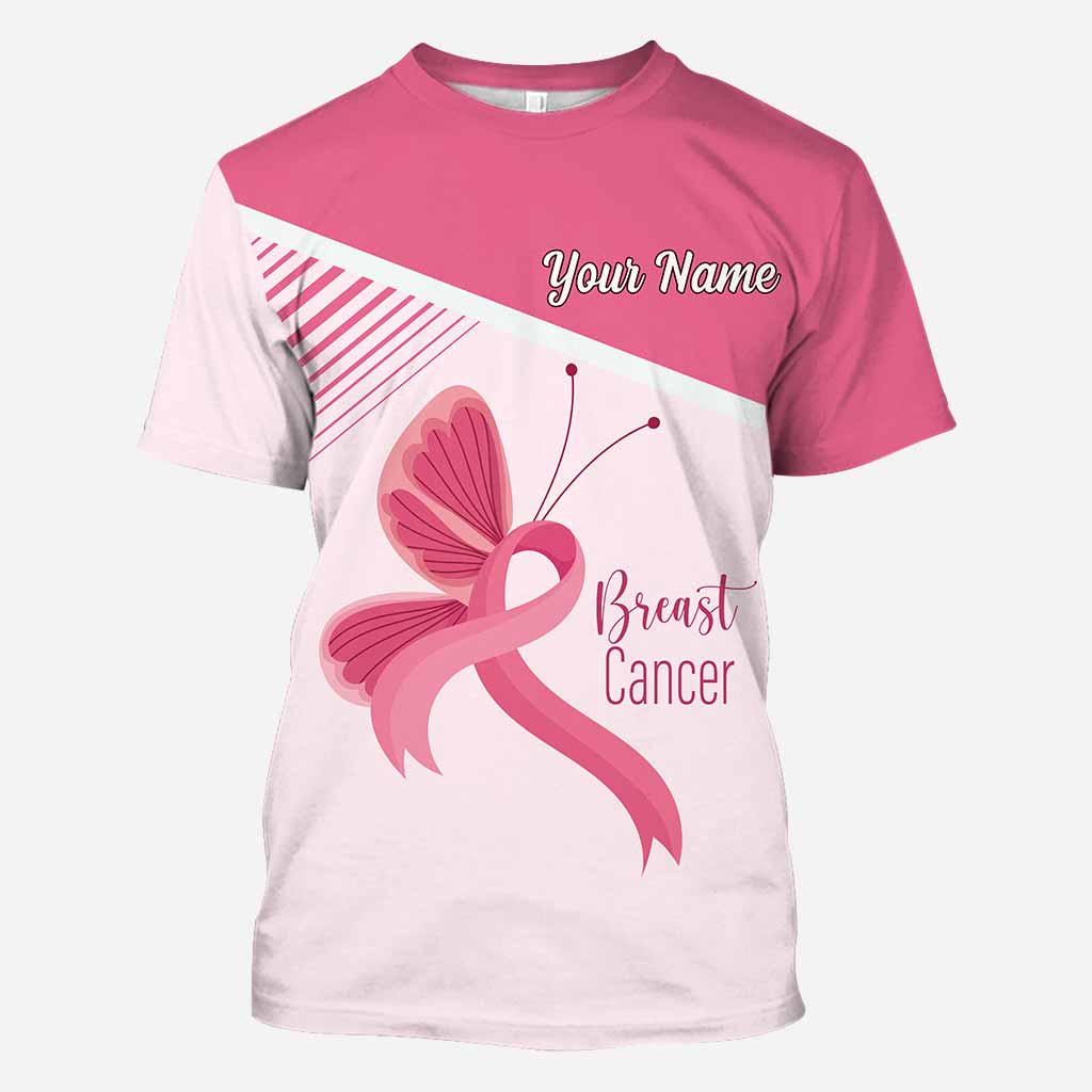 We Wear Pink in October - Personalized Breast Cancer Awareness All Over T-shirt and Hoodie