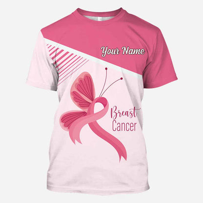 We Wear Pink in October - Personalized Breast Cancer Awareness All Over T-shirt and Hoodie