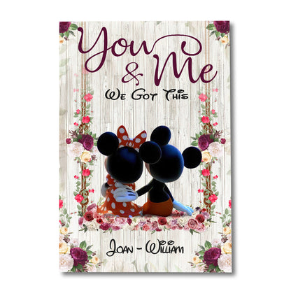 You & Me - Personalized Mouse Canvas And Poster