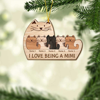 Best Grandma Ever - Personalized Christmas Grandma Ornament (Printed On Both Sides)