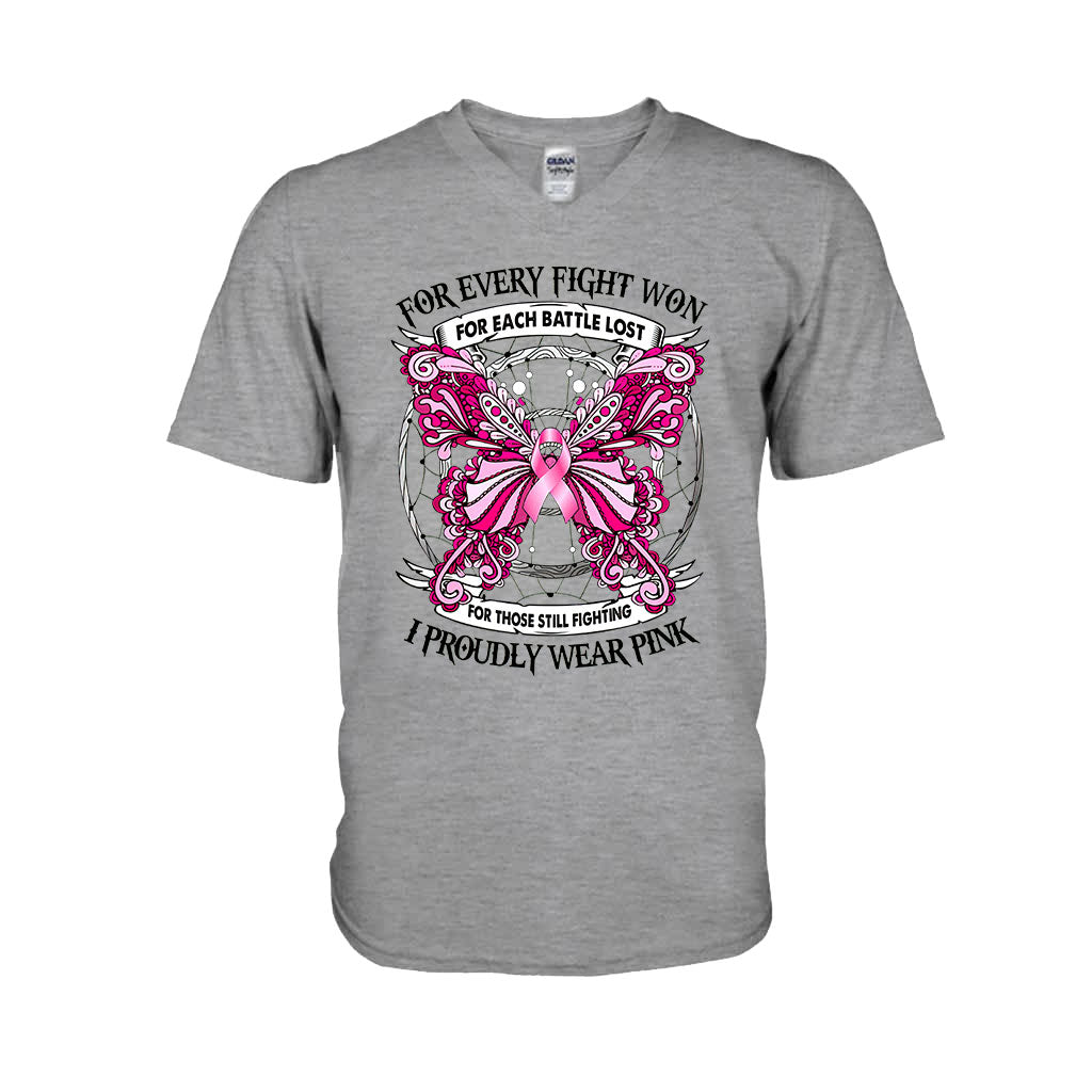 I Proudly Wear Pink - Breast Cancer Awareness T-shirt and Hoodie 102021
