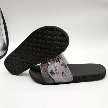 You And Me We Got This - Personalized Couple Mouse Slide Sandals