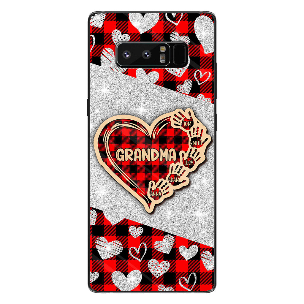 Valentine Heart Grandma - Personalized Grandma Phone Case
