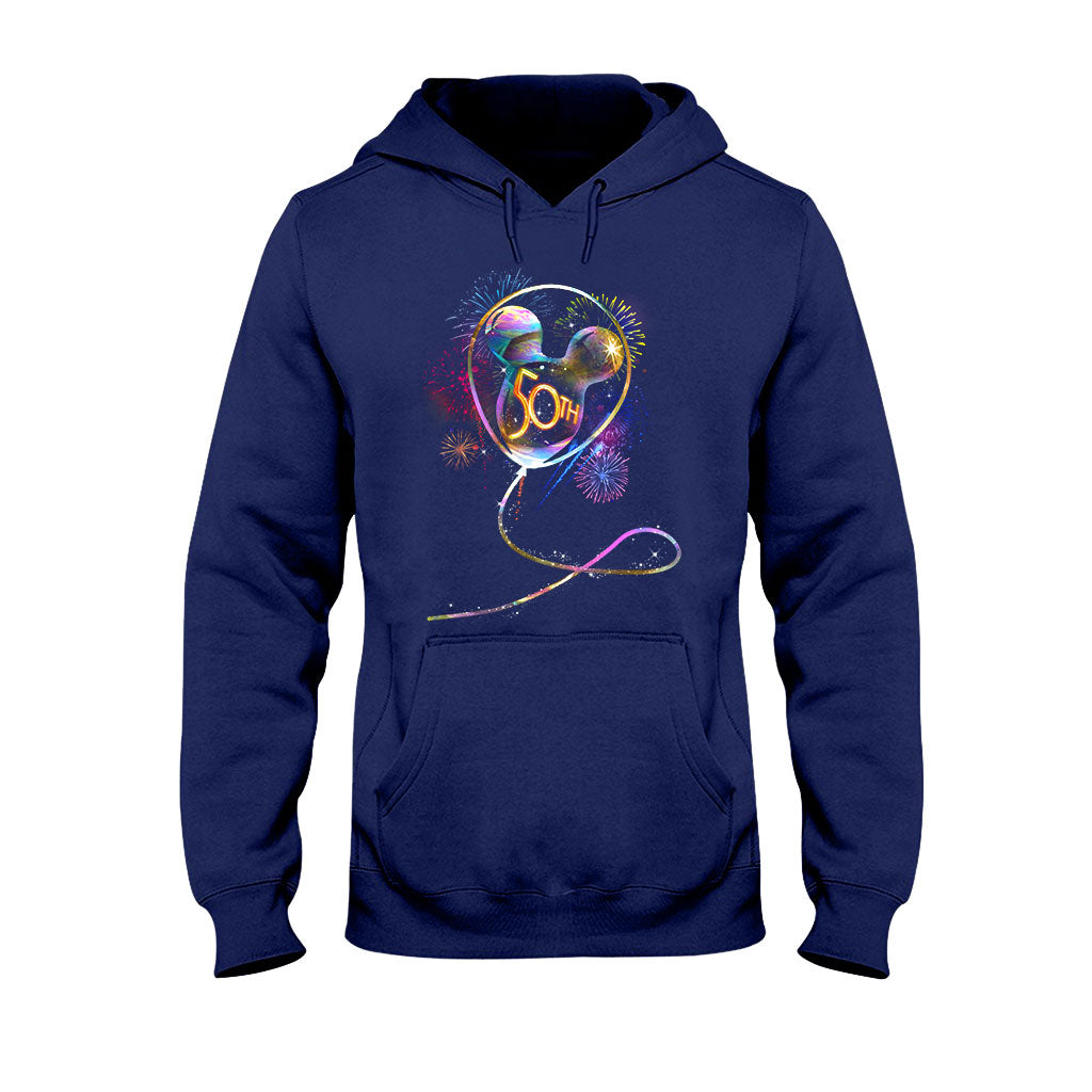 50 Years Mouse Ear Balloon EARidescent - Personalized T-shirt and Hoodie