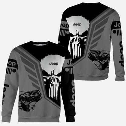 Jp And Skull Car - All Over T-shirt and Hoodie 1121