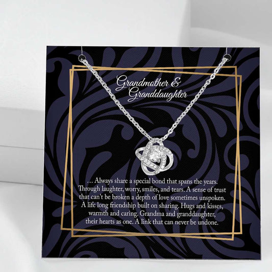 Grandmother And Granddaughter Granddaughter Gift Grandmother Gift - Grandma Love Knot Necklace 0921