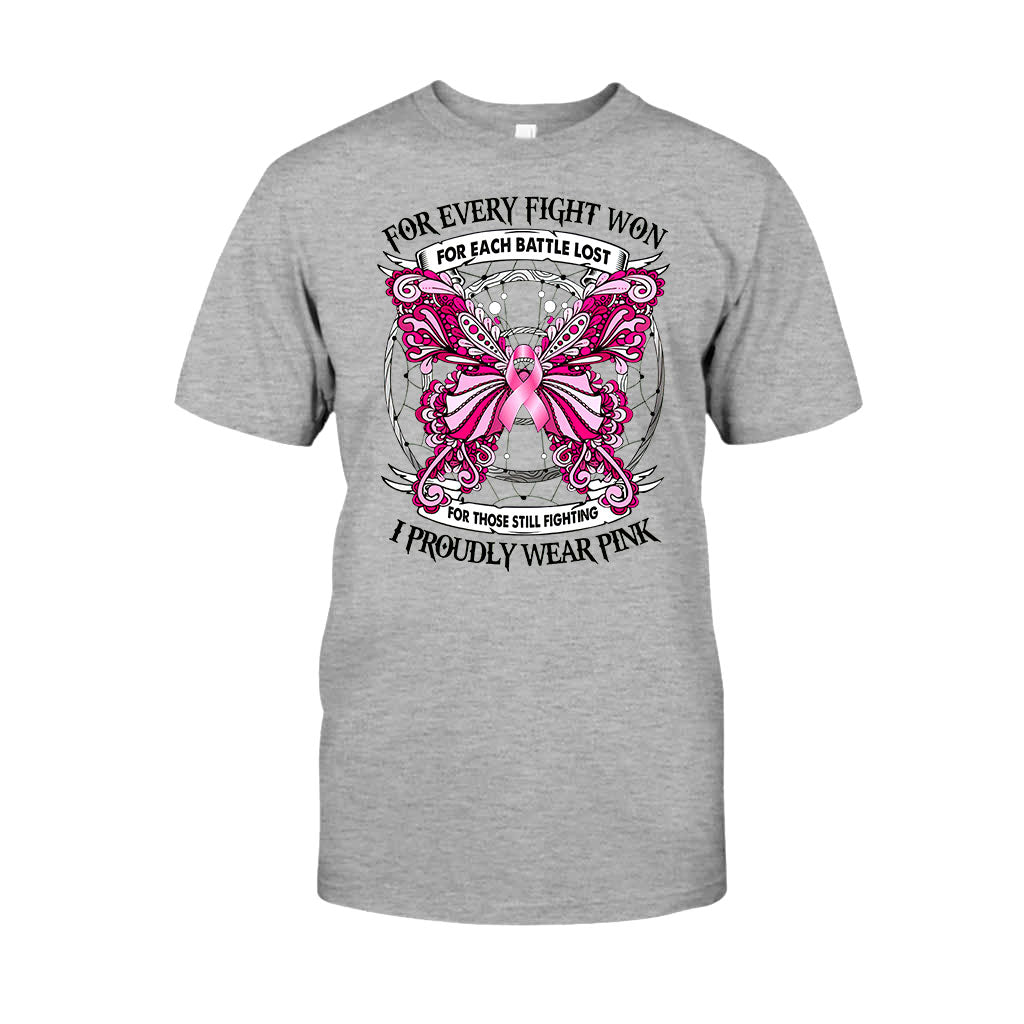 I Proudly Wear Pink - Breast Cancer Awareness T-shirt and Hoodie 102021