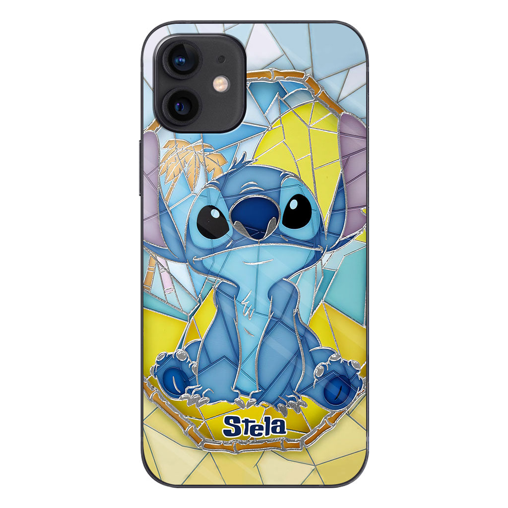 Stained Glass Hawaii - Personalized Ohana Phone case