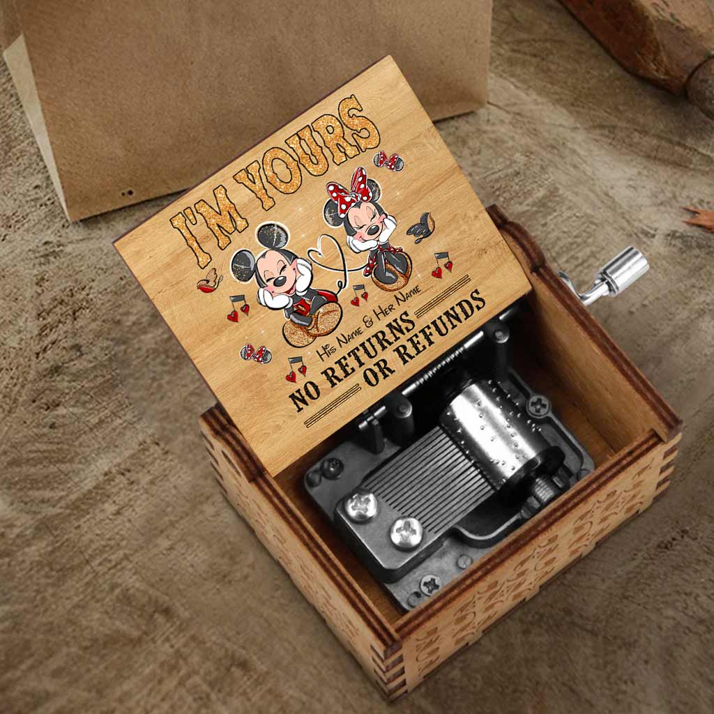 I'm Yours - Personalized Mouse Hand Crank Music Box