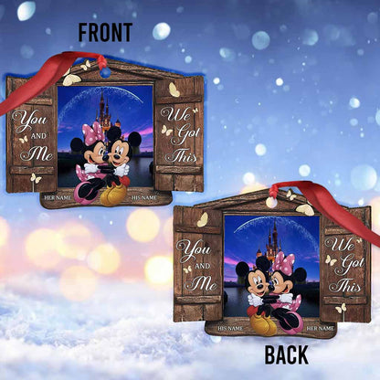 I Am Yours - Personalized Christmas Mouse Ornament (Printed On Both Sides)