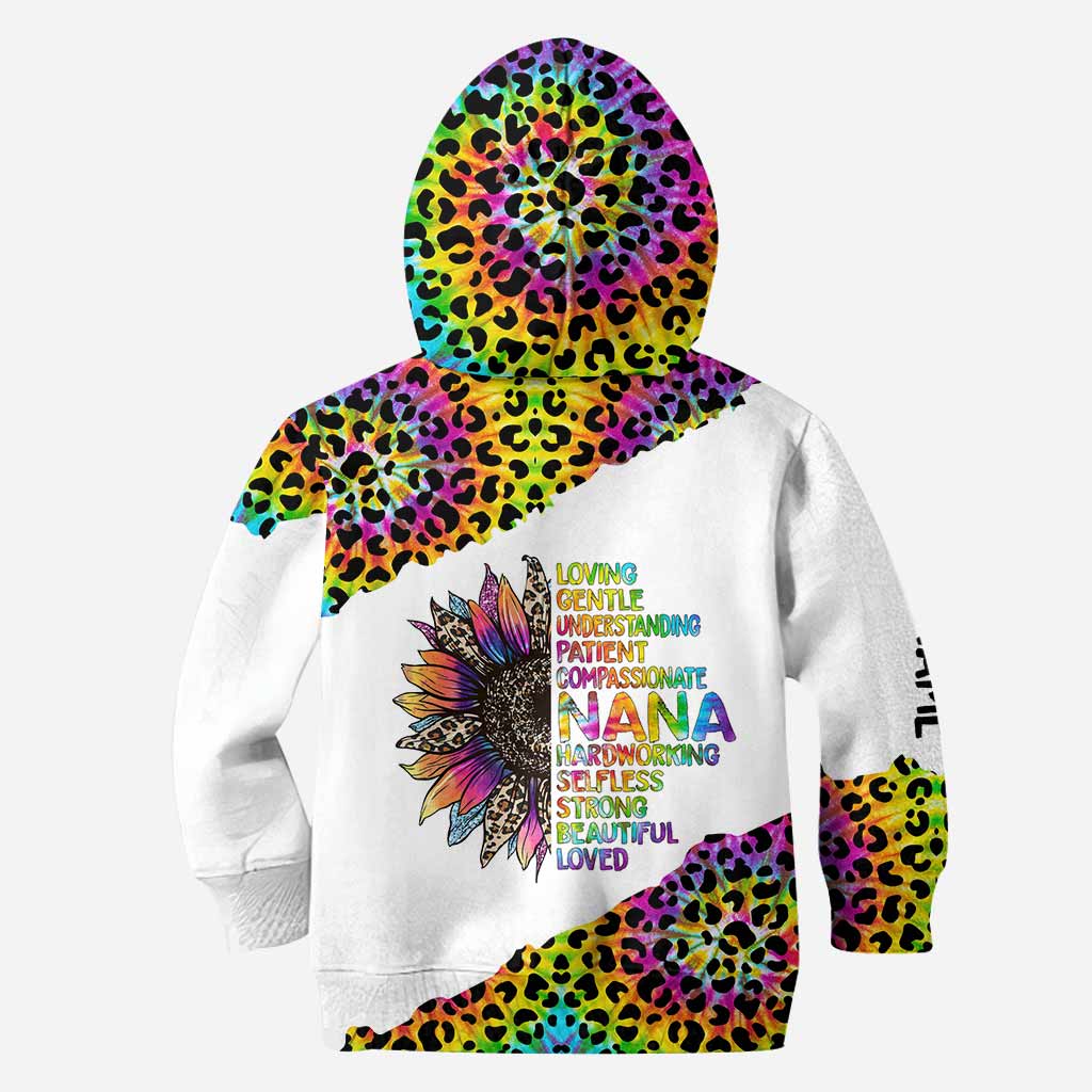 Nana Loving Understanding - Personalized Grandma Hoodie And Leggings