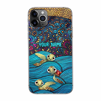 Salty Lil' Beach - Personalized Turtle Phone Case