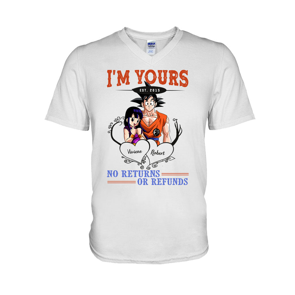 I'm Yours No Returns Or Refunds - Personalized Seven Balls T-shirt and Hoodie