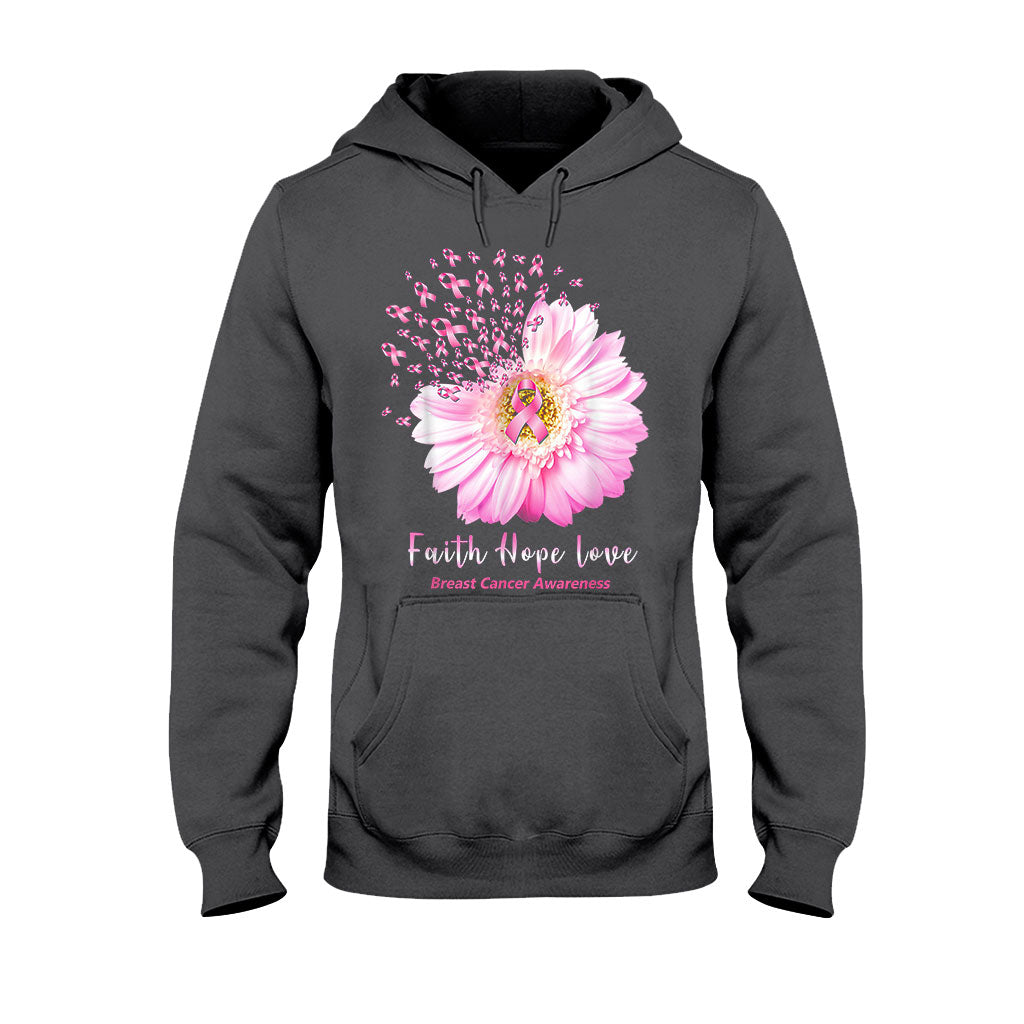 Faith Hope Love Breast Cancer Awareness T-shirt and Hoodie 092021