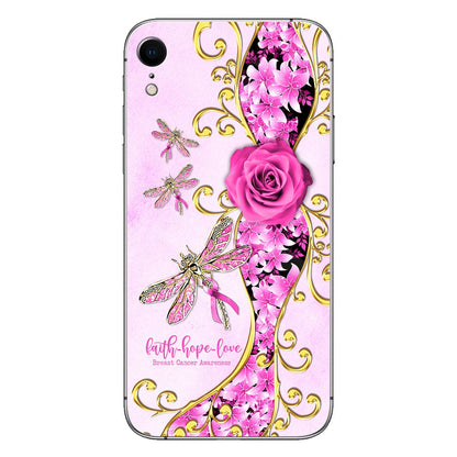 Faith Hope Love Breast Cancer Awareness Phone Case