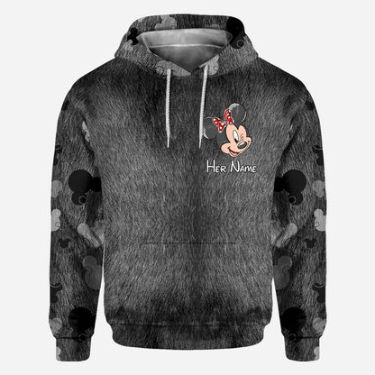 Forever To Go - Personalized Couple Mouse All Over T-shirt and Hoodie