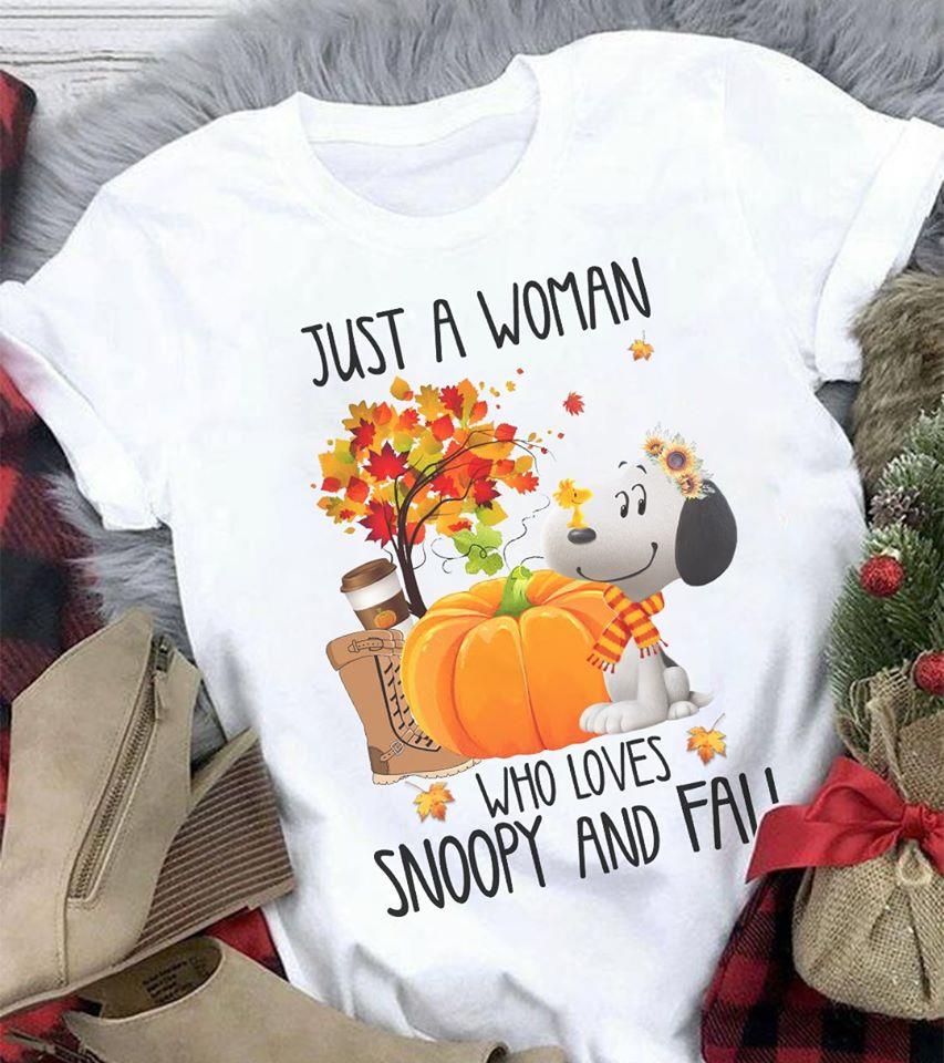 Just A Woman Who Loves Fall T-shirt and Hoodie 0823