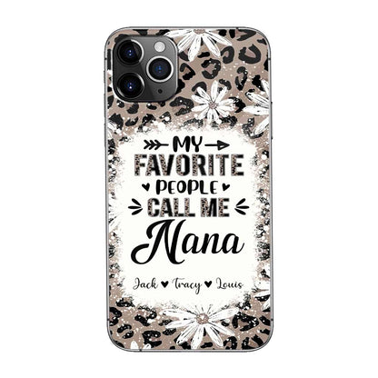 Daisy Leopard Grandma - Personalized Mother's Day Grandma Phone Case