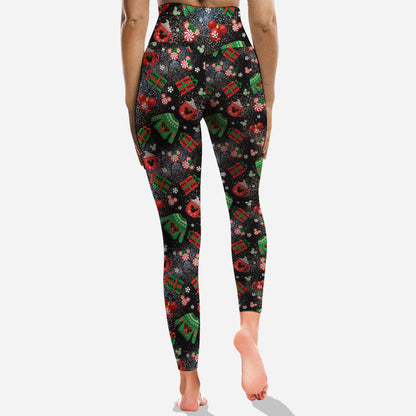 Merry Christmas - Personalized Christmas Mouse Hoodie and Leggings