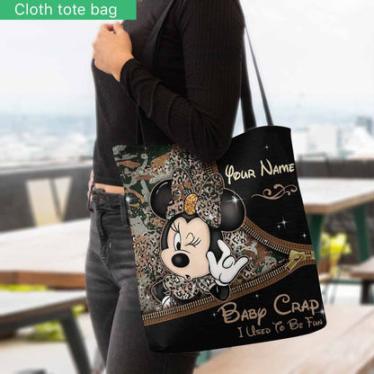Baby Crap - Personalized Mother's Day Mouse Tote Bag