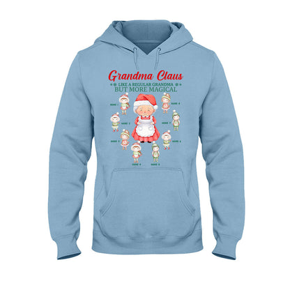 Grandma Claus - Personalized Christmas Grandma T-shirt and Hoodie