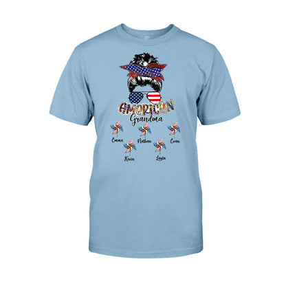 Love Being A Grandma - Personalized Independence Day Grandma T-shirt and Hoodie