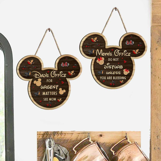 Do Not Disturb - Mouse Wood Sign