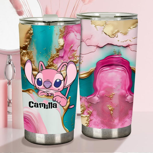 A Touch Of Pink - Personalized Ohana Tumbler
