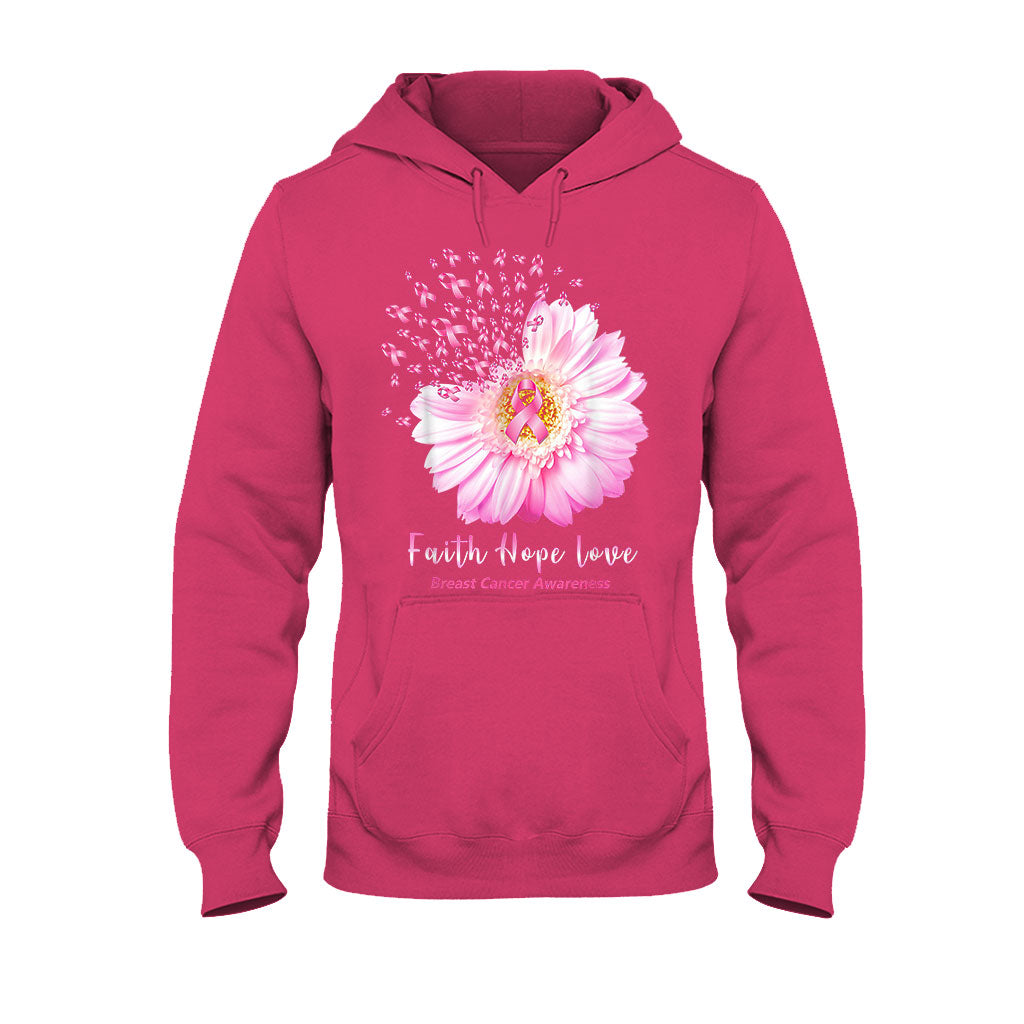 Faith Hope Love Breast Cancer Awareness T-shirt and Hoodie 092021