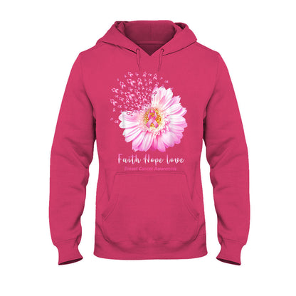 Faith Hope Love Breast Cancer Awareness T-shirt and Hoodie 092021