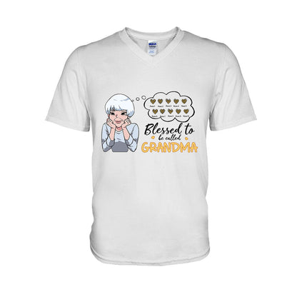 Blessed To Be Called Grandma - Personalized T-shirt and Hoodie