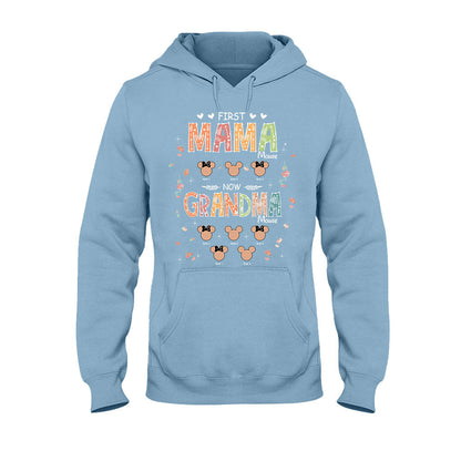 First Mama Mouse Now Grandma Mouse - Personalized Mother's Day Grandma T-shirt and Hoodie