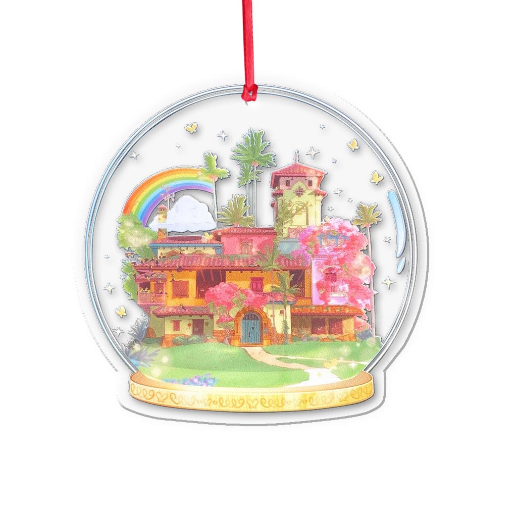 Madrigal Casita Terrarium - Christmas Mouse Transparent Ornament