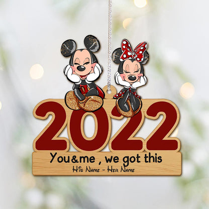 You And Me - Personalized Christmas Mouse Ornament