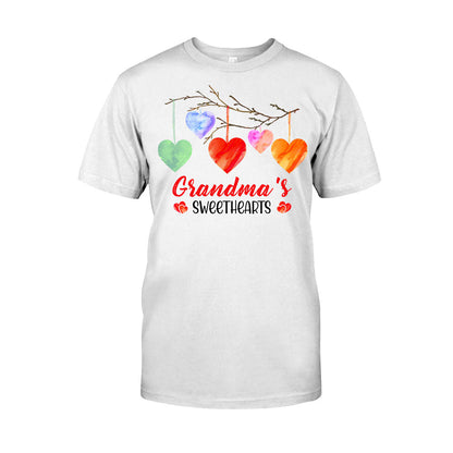 Grandma's Sweethearts - Personalized Valentine Grandma T-shirt and Hoodie