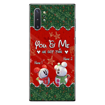 You & Me - Personalized Christmas Mouse Phone Case