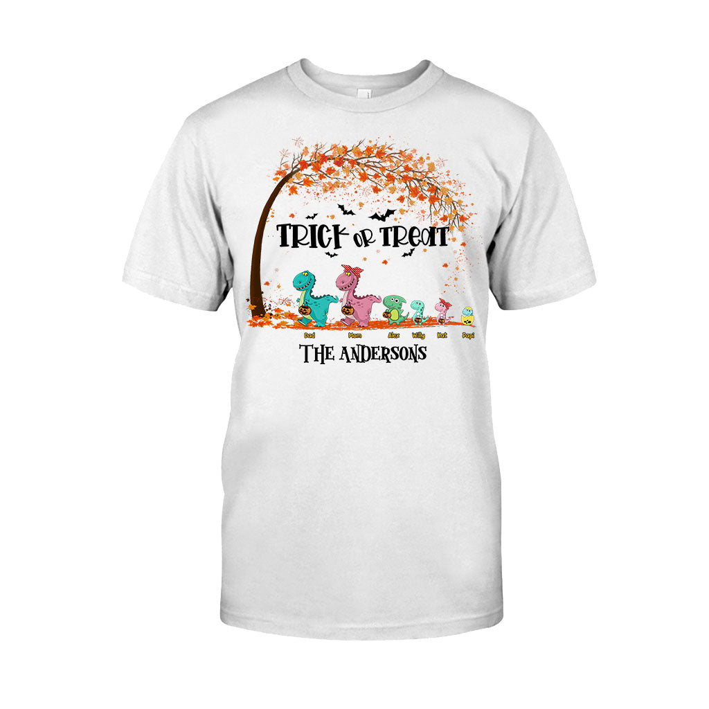 Family Of Dinosaurs - Personalized Halloween Family T-shirt and Hoodie