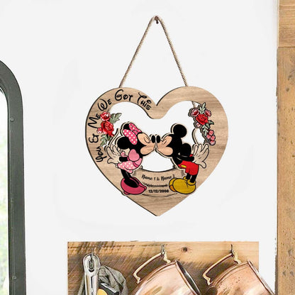 You & Me We Got This - Personalized Mouse Wood Sign
