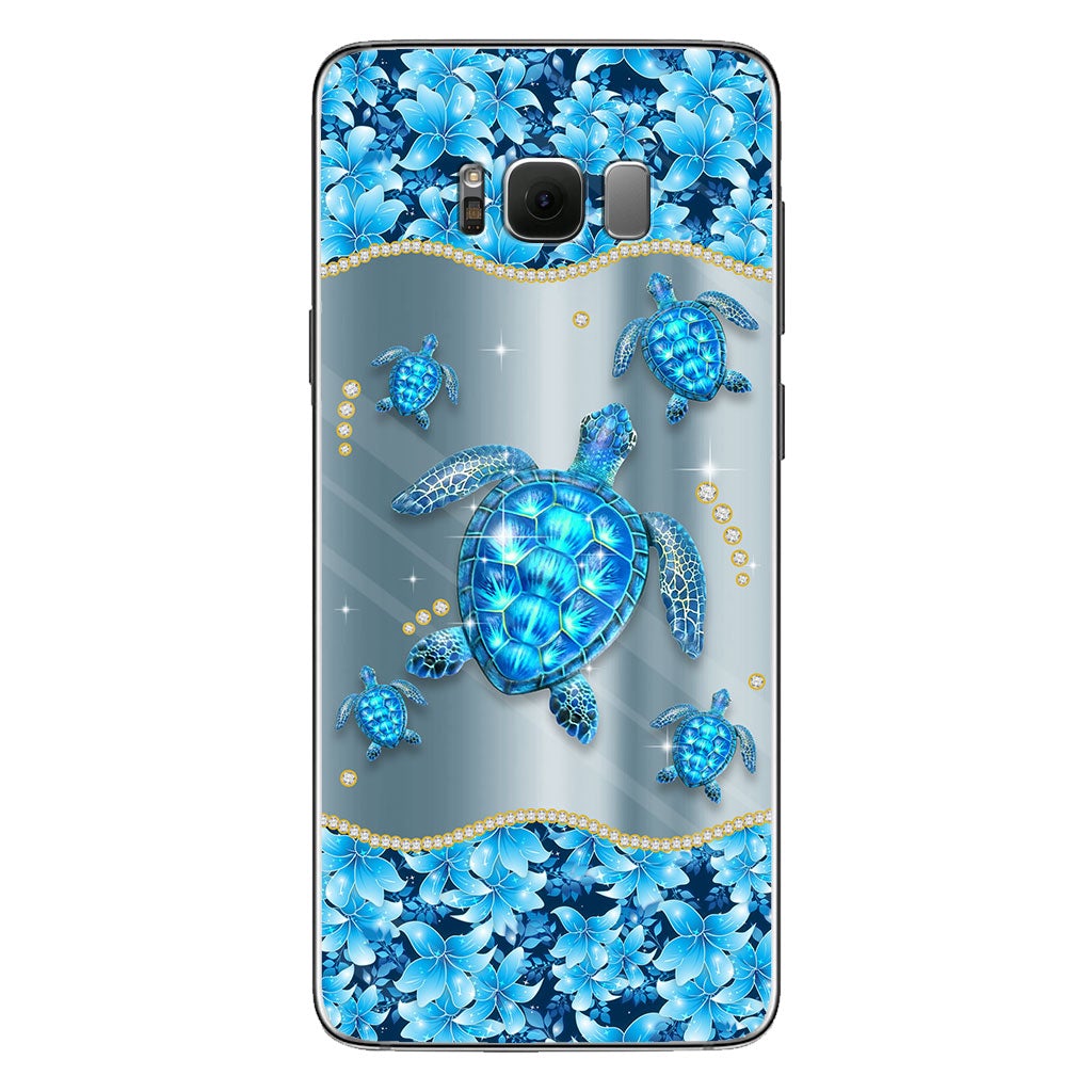 Blue Sea - Personalized Turtle Phone Case